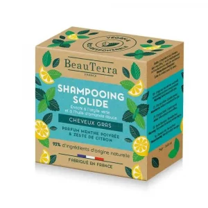 Beauterra Champú Sólido De Menta y Cáscara De Limón 75g