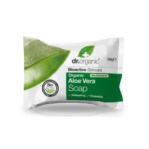 Dr. Organic Pastilla De Jabón Aloe Vera 100g